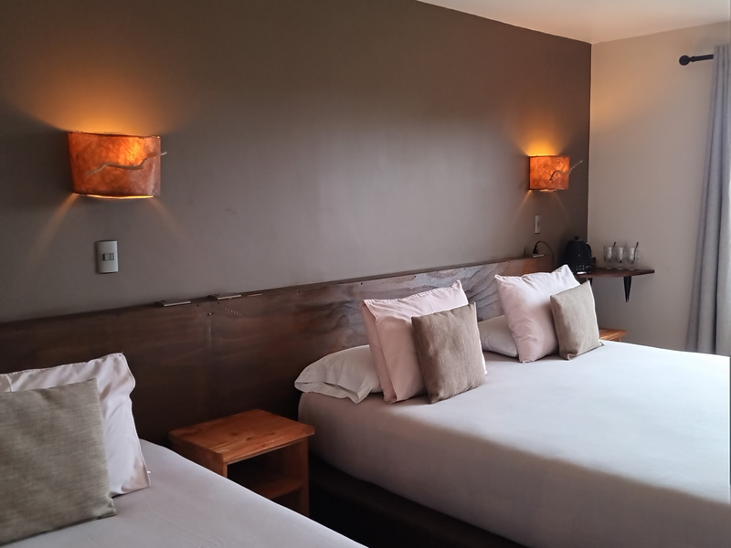 habitación triple del hotel